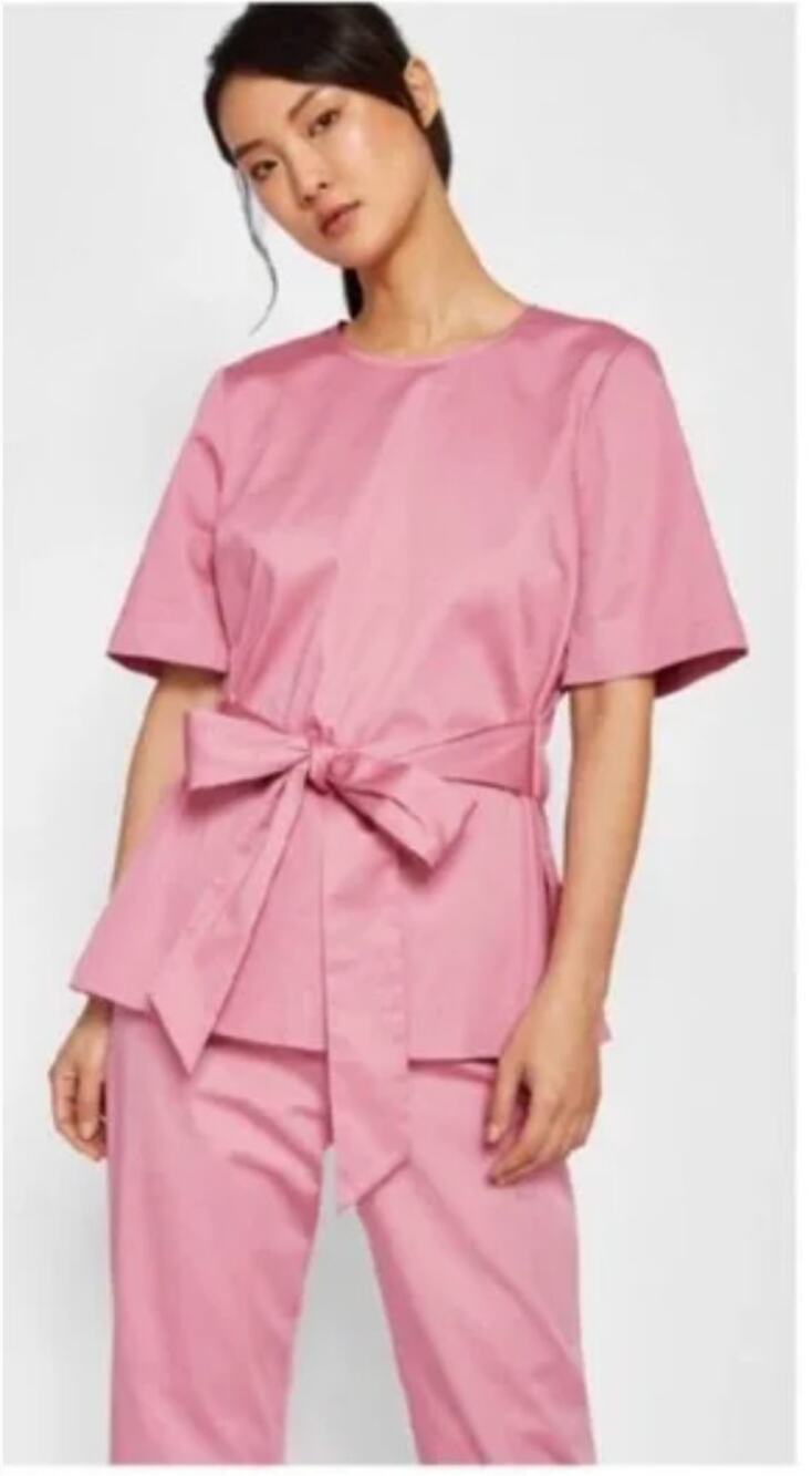 TED BAKER NWT The Waist Kimono Sleeve Top in Pink // 6